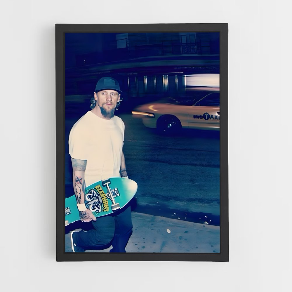 Poster Mike vallely déambule – affiche Skateboard (vue 2)